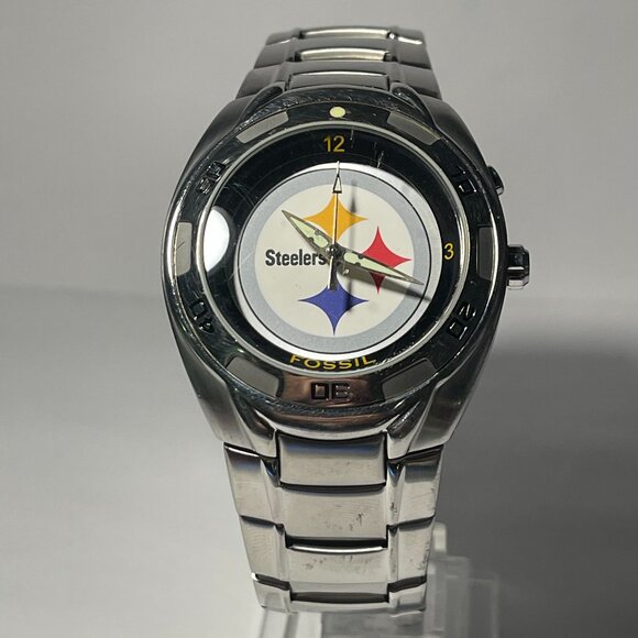 Pittsburgh Steelers NFL Stainless-Steel Keleido Watch by Fossil NEW RARE